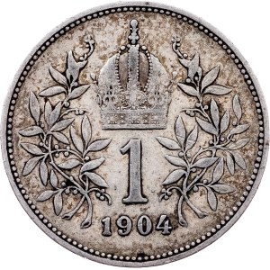 Franz Joseph I., 1 Krone 1904, Vienna
