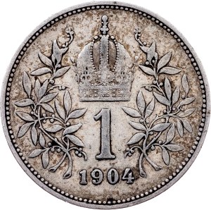 Franz Joseph I., 1 Krone 1904, Vienna