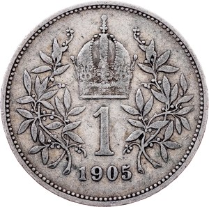 Franz Joseph I., 1 Krone 1905, Vienna