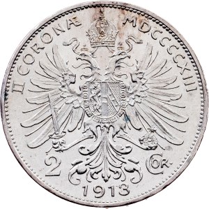 Franz Joseph I., 2 Kronen 1913, Vienna