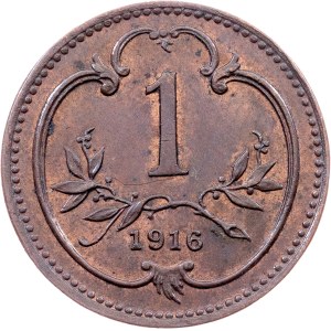 Franz Joseph I., 1 Heller 1916, Vienna