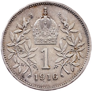 Franz Joseph I., 1 Krone 1916, Vienna