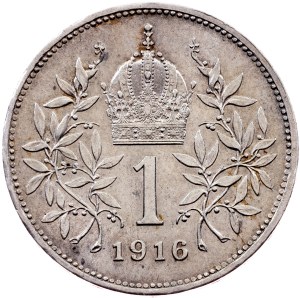 Franz Joseph I., 1 Krone 1916, Vienna