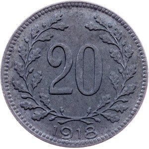 Charles I., 20 Heller 1918, Vienna