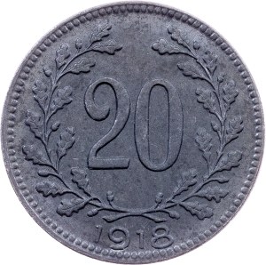 Charles I., 20 Heller 1918, Vienna