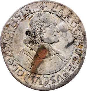 Charles II. von Liechtenstein-Kastelkorn, 6 Kreuzer 1675, Kroměříž