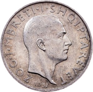 Albania, 1 Frang Ar 1937, R, Rome