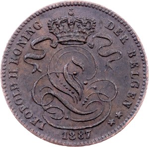 Belgium, 1 Centime 1887, Brussels