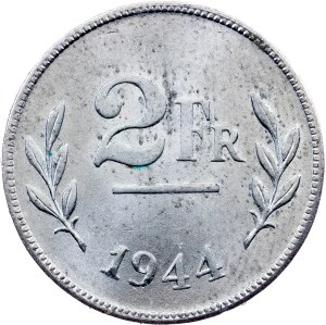 Belgium, 2 Francs 1944, Philadelphia