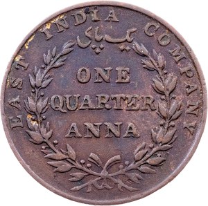 East India Company, 1/4 Anna 1835, Bombay