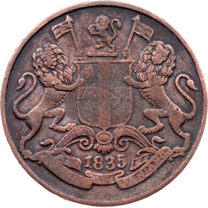 East India Company, 1/4 Anna 1835, Bombay