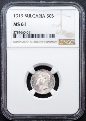Bulgaria, 50 Stotinki 1913, Kremnitz