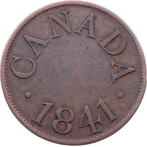 Lower Canada, 1/2 Penny Token 1841
