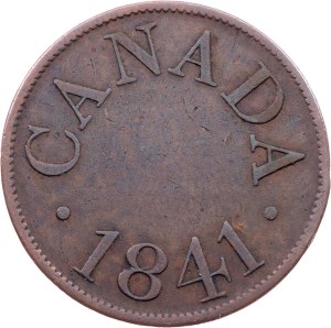 Lower Canada, 1/2 Penny Token 1841