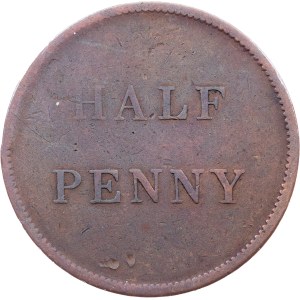 Lower Canada, 1/2 Penny Token 1841