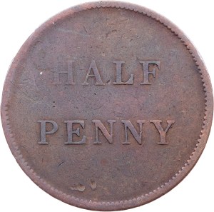 Lower Canada, 1/2 Penny Token 1841