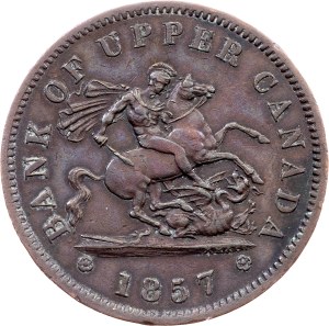 United Province of Canada, 1 Penny 1857