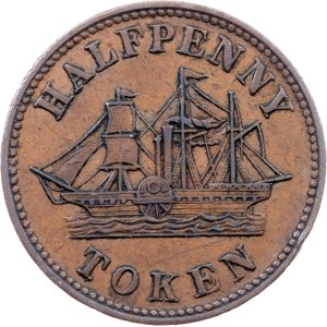 Prince Edward Island, 1/2 Penny Token ND (1858)