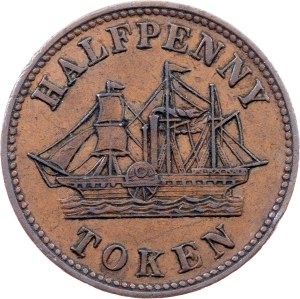 Prince Edward Island, 1/2 Penny Token ND (1858)