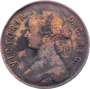 Newfoundland, 1 Cent 1872, H, Heaton