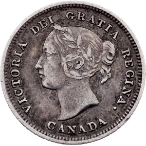 Canada, 5 Cents 1881, H, Heaton