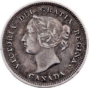 Canada, 5 Cents 1881, H, Heaton