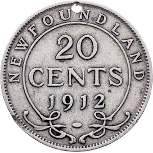 Newfoundland, 20 Cents 1912, London