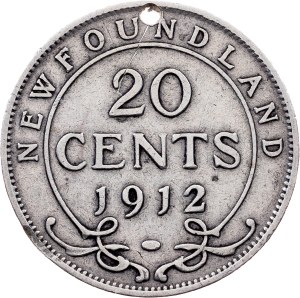 Newfoundland, 20 Cents 1912, London
