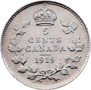 Canada, 5 Cents 1919, Ottawa