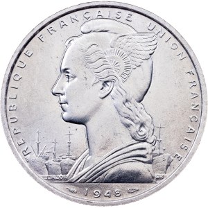 French Somaliland, 5 Francs 1948, Paris