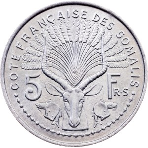 French Somaliland, 5 Francs 1948, Paris
