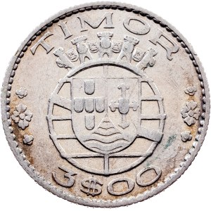 Portuguese Timor, 3 Escudos 1958, Lisbon