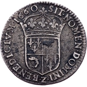 France, 1/12 Ecu 1660, Z, Grenoble