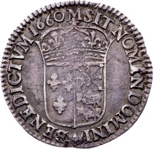France, 1/12 Ecu 1660, Pau