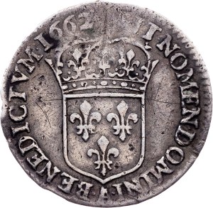 France, 1/12 Ecu 1662, A, Paris