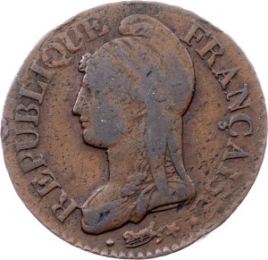 France, 5 Centimes 1799, AA, Metz