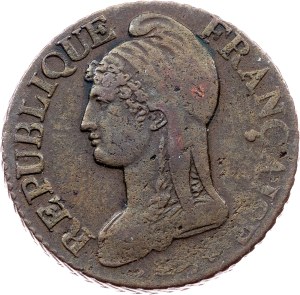 France, 5 Centimes 1799, AA, Metz