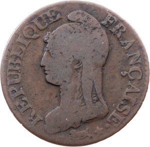 France, 5 Centimes 1799, BB, Strasbourg