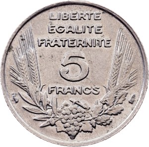 France, 5 Francs 1933, Paris