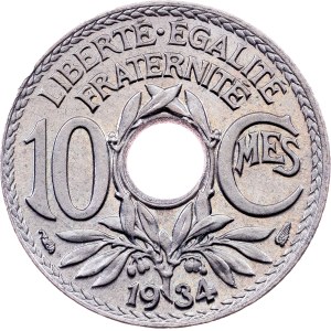 France, 10 Centimes 1934, Paris