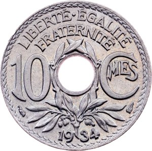 France, 10 Centimes 1934, Paris