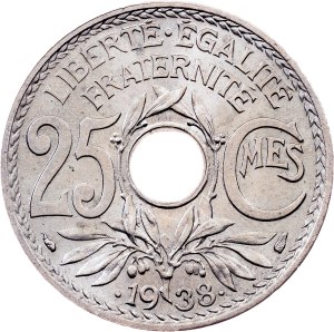 France, 25 Centimes 1938, Paris