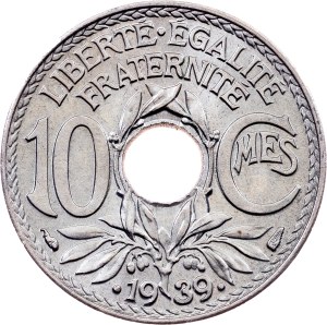 France, 10 Centimes 1939, Paris