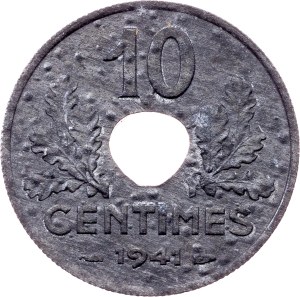 France, 10 Centimes 1941, Paris