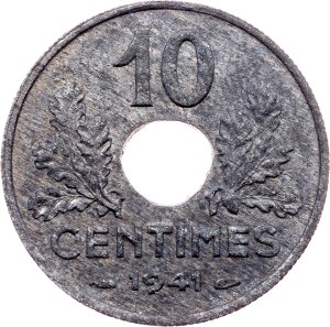 France, 10 Centimes 1941, Paris