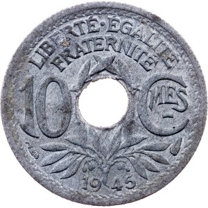 France, 10 Centimes 1945, Paris