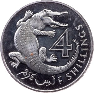 Gambia, 4 Shillings 1966, London