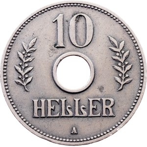 German East Africa, 10 Heller 1911, J, Hamburg