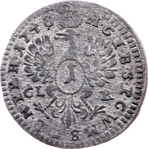 Margraviate of Brandenburg-Bayreuth, 1 Pfennig 1748, CLR, Bayreuth