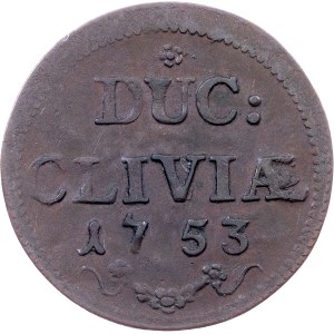 Duchy of Cleves, 1 Duit 1753, Kleve